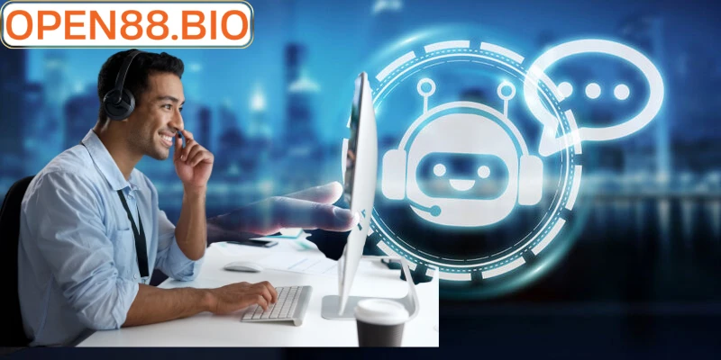 Đội ngũ hỗ trợ giải đáp thắc mắc rút tiền Open88