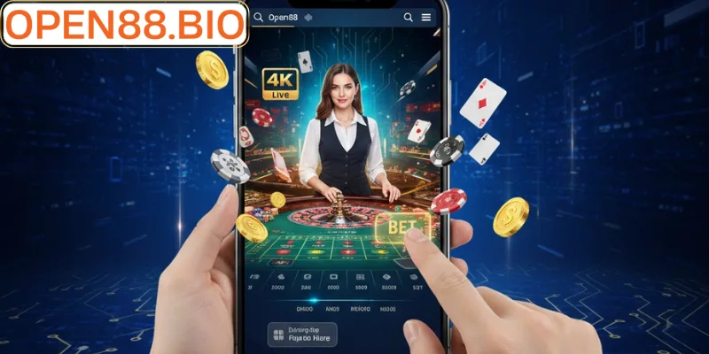 Sảnh Casino Open88: Sòng Bài Trực Tuyến Đẳng Cấp Quốc Tế Trải nghiệm casino Open88 mượt mà trên điện thoại