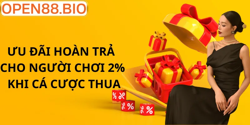 Siêu Ưu Đãi Hoàn Trả 2% Tại OPEN88: Nhận Tiền Mỗi Ngày Lịch sử cộng tiền từ chương trình ưu đãi hoàn trả 2%